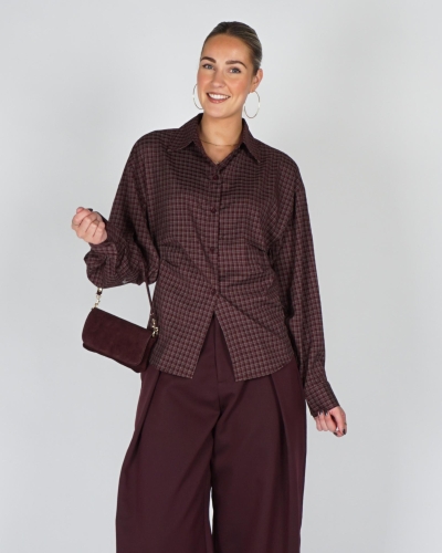 Gossip H5050 FITTED CHECK BLOUSE