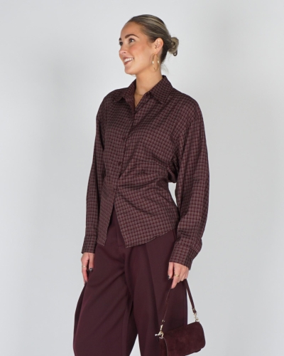 Gossip H5050 FITTED CHECK BLOUSE