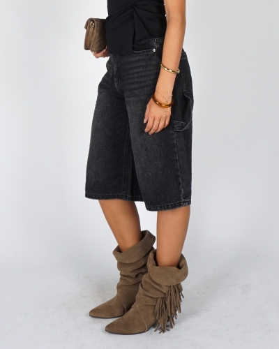 Gossip A3473 DENIM BERMUDA CARGO DETAIL