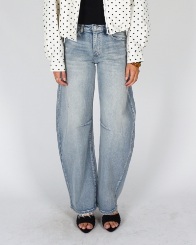 Gossip W3932 BARREL JEANS DESTROYED DETAILS