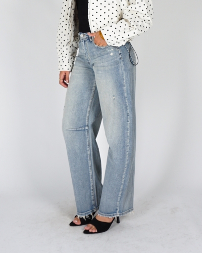 Gossip W3932 BARREL JEANS DESTROYED DETAILS
