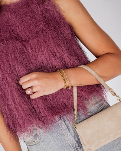 Gossip the Label I0019707B ARMBAND BOLLETJES GOUD 6MM