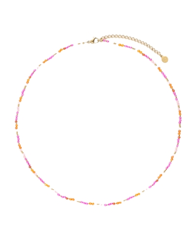 My Jewellery Necklace beads pink orange small 40 MJ16087
