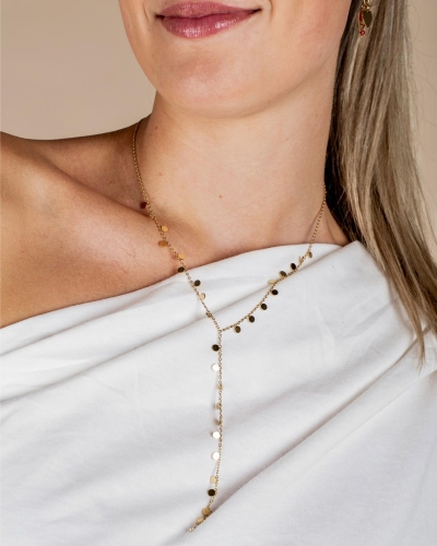 Gossip the Label I005328 Y-KETTING MET BOLLETJES