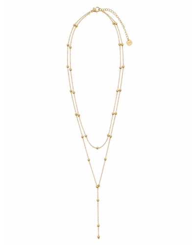 Gossip the Label I0019282 DUBBELE KETTING MET BOLLETJES