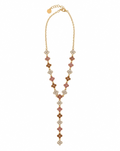 Gossip the Label I0020449 Y-KETTING CRYSTAL BLOEMEN