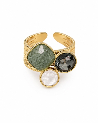 Gossip the Label JZ-1050 DRIE STENEN RING